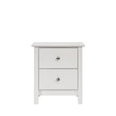 ZODIAC 2 DRAWER NIGHTSTAND-WHITE
