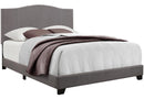 Pulaski ACH All-In-One Queen Modified Camel Back Upholstered Bed in Grey