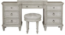 Pulaski Campbell Street 7 Drawer Vanity in Vanilla Cream