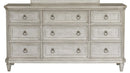 Pulaski Campbell Street 9 Drawer Dresser in Vanilla Cream