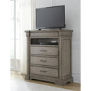 Pulaski Madison Ridge Media Chest in Heritage Taupe P091145