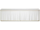 AICO Furniture London Place Media Cabinet in Creamy Pearl