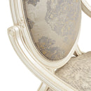 AICO Lavelle Oval Back Wood Chair Mystic in Classic Pearl