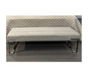 AICO Furniture Tulip Decorative Upholstered Bench with Metal Leg image