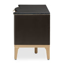 AICO Malibu Crest TV Console in Crotch Mahogany