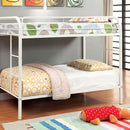 Rainbow Twin/Twin Bunk Bed Black, Silver, & White