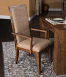 Aico Carrollton Arm Chair (Set of 2) in Rustic Ranch