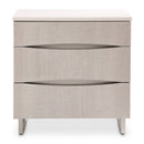AICO Marin Nightstand in Greige