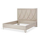 AICO Marin King Panel Bed in Greige