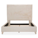 AICO Furniture Emerson King Upholstered Bed in Powder