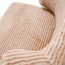 AICO Furniture A La Carte HalfMoon Curved Back Chair in Boardwalk