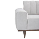 AICO Balboa Chair And A Half in Warm Walnut