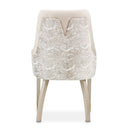 AICO Furniture Carmela Dining Arm Chair (Set of 2) in Shimmer Ivory