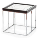 AICO Furniture Carmela End Table in Glossy Charcoal Sand image