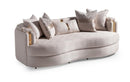 AICO Carmela Sofa Almond in Shimmer Ivory