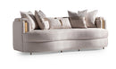 AICO Carmela Sofa Almond in Shimmer Ivory