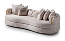 AICO Carmela Mansion Sofa in Shimmer Ivory