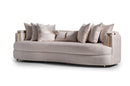 AICO Carmela Mansion Sofa in Shimmer Ivory
