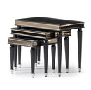 AICO La Francaise Nesting Tables in Black Ice