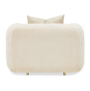 AICO Furniture Sassani Chair Crepe in Gold