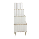 AICO London Place Tiered 6-Drawer Chest in Creamy Pearl