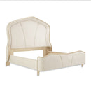 AICO Malibu Crest Queen Curved Panel Bed in Chardonnay