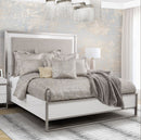 AICO Marquee Queen Panel Bed in Cloud White KI-MRQEQN-108