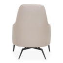 AICO Furniture Mia Bella Bergamo Accent Chair in Stainless Steel