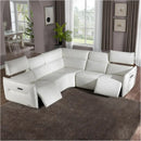 AICO Furniture Verona LAF Motion Chair in Snow White