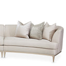 AICO Malibu Crest 3-Piece Sofa Sectional in Pearl Chardonnay