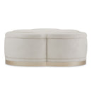 AICO Malibu Crest Cocktail Ottoman in Chardonnay