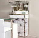 AICO Furniture State St. Wall Bar in Glossy White