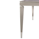 AICO Lanterna Rectangular Dining Table in Silver Mist