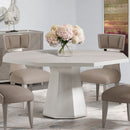 AICO Lanterna Octagon Dining Table in Silver Mist
