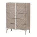 AICO Lanterna Highboy Chest in Silver Mist image