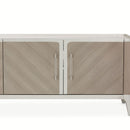AICO Lanterna Media Cabinet in Silver Mist