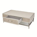 AICO Lanterna Cocktail Table in Silver Mist