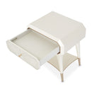 AICO La Rachelle Nightstand/End Table 1 Drawer in Medium Champagne