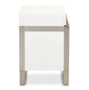 AICO Marquee Nightstand in Cloud White