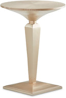 AICO Malibu Crest Round Pedestal Tea Table in Chardannoy