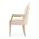 AICO Malibu Crest Arm Chair in Chardonnay (Set of 2)