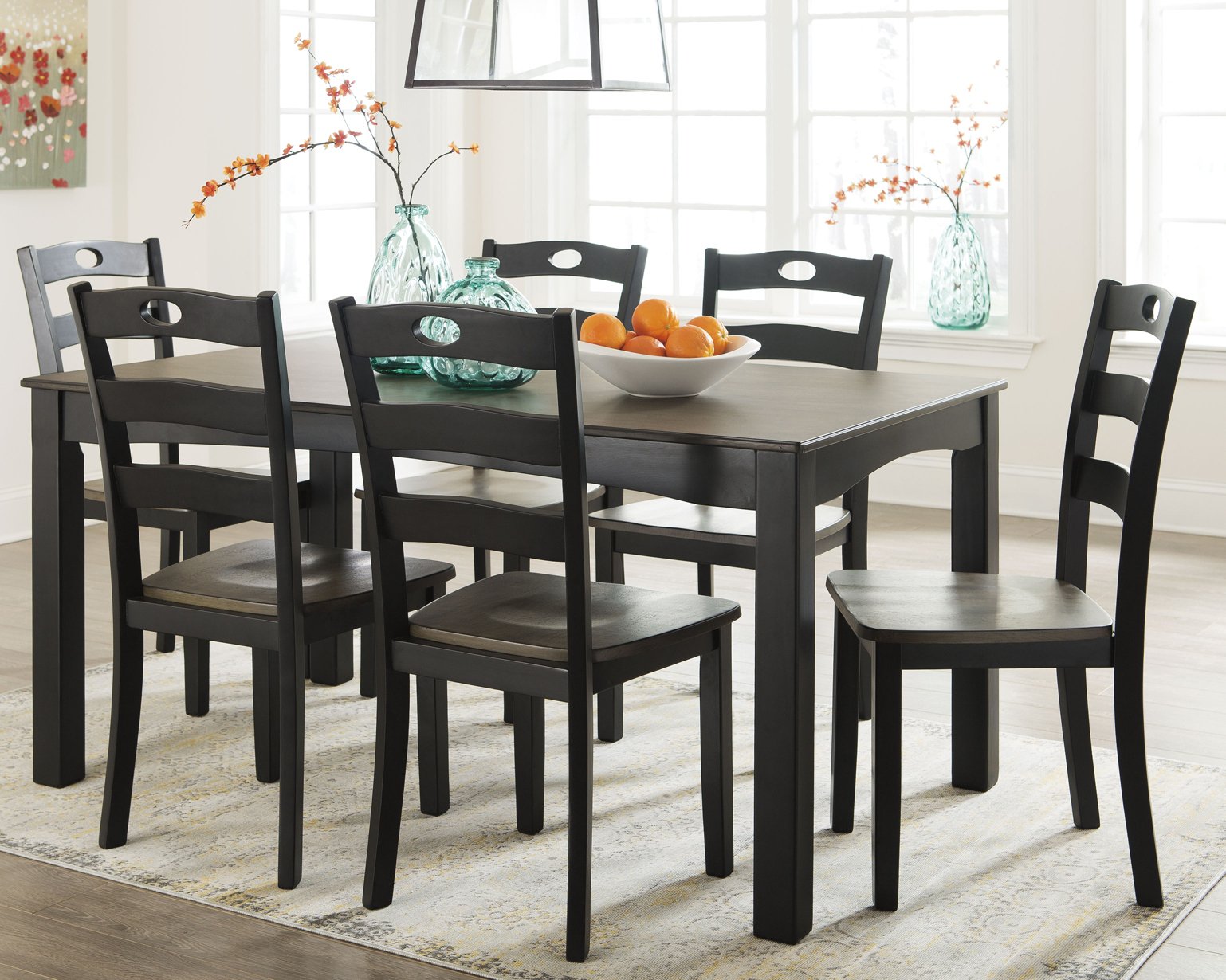 Froshburg Dining Table and Chairs Set of 7