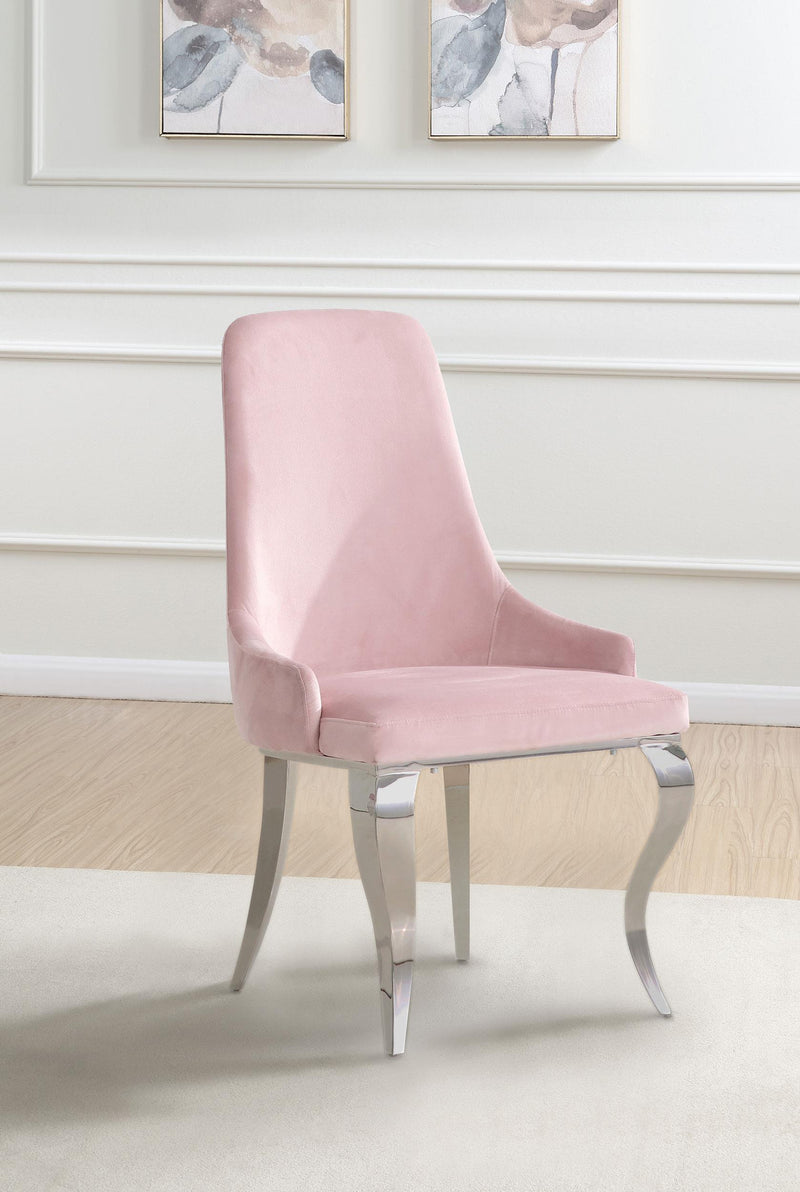 Antoine Upholstered Demi Arm Dining Side Chairs (Set of 2)