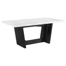 Sherry Rectangular Marble Top Dining Table set
