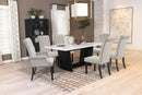 Sherry Rectangular Marble Top Dining Table set
