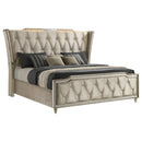 Lorient Wingback Bed with LED Lighting