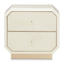 AICO La Rachelle Nightstand/End Table 2 Drawers in Medium Champagne image