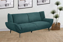 Acton Upholstered Flared Arm Sofa Teal Blue