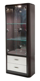 AICO Paris Chic Display Cabinet in Espresso