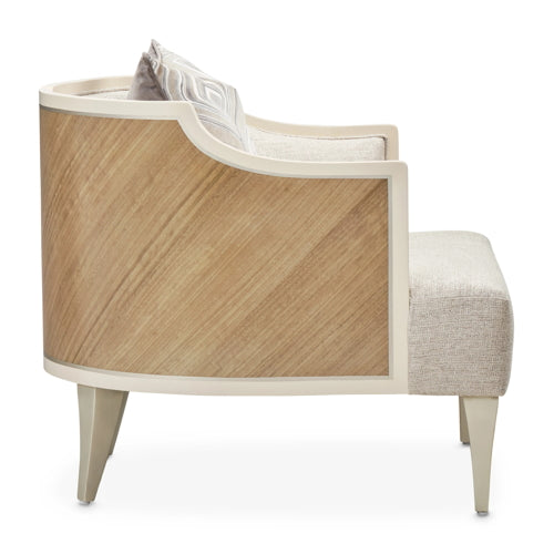 AICO Furniture Camden Court Accent Chair in Pearl